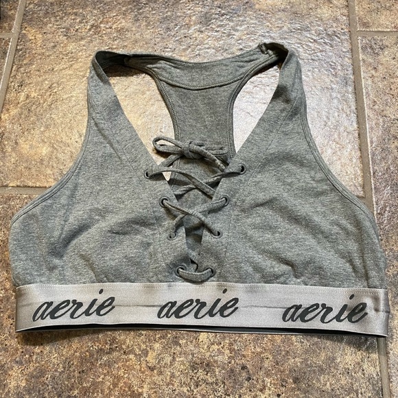 aerie Other - Aerie Lace Up Sports Bra/Bralette
